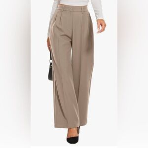 New no tags. Funyyzo Wide Leg Pants High Elastic Waisted in back size S